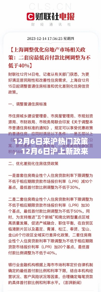 12月6日沪上政策更新,把握变化,与时代共舞
