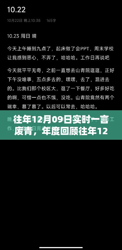 小红书上的废青瞬间,年度回顾与感悟,一言废青的启示(往年12月09日回顾)