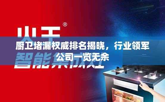 厨卫堵漏权威排名揭晓，行业领军公司一览无余