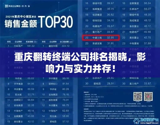 重庆翻转终端公司排名揭晓,影响力与实力并存!